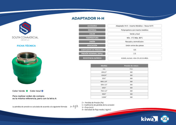 Adaptor FT with brass alloy inserts - Image 2