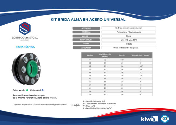 Double flange complete set  for chemical substances - Image 5