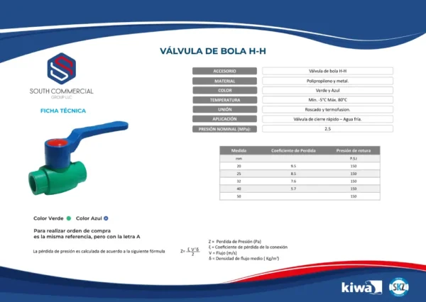 PP-R ball valve (ABS ball) - long handle - Image 2