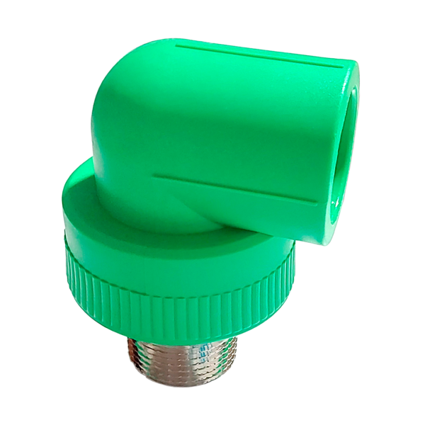 90⁰ elbow MT with brass alloy inserts - Image 3