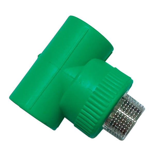 Tee MT with brass alloy inserts