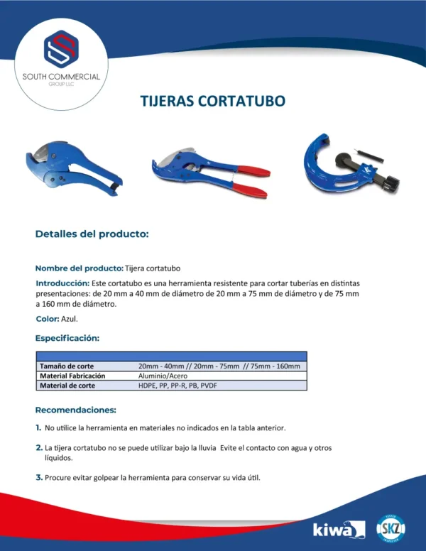 Pipe cutters 20 - 75 mm. - Image 2